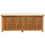 Outdoor Cushion Box 150x50x60.5 cm Solid Wood Acacia - 45-Degree Angle