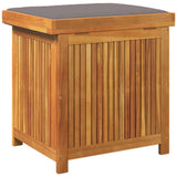 Outdoor Cushion Box 60x50x61 cm Solid Wood Acacia - Close-Up Angle