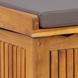 Outdoor Cushion Box 60x50x61 cm Solid Wood Acacia - Extra Image