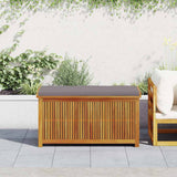 Outdoor Cushion Box 113x50x60.5 cm Solid Wood Acacia - Side View