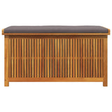 Outdoor Cushion Box 113x50x60.5 cm Solid Wood Acacia - 45-Degree Angle