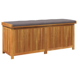 Outdoor Cushion Box 150x50x60.5 cm Solid Wood Acacia - Front View