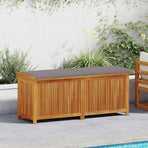Outdoor Cushion Box 150x50x60.5 cm Solid Wood Acacia
