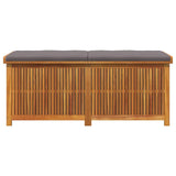 Outdoor Cushion Box 150x50x60.5 cm Solid Wood Acacia - 45-Degree Angle
