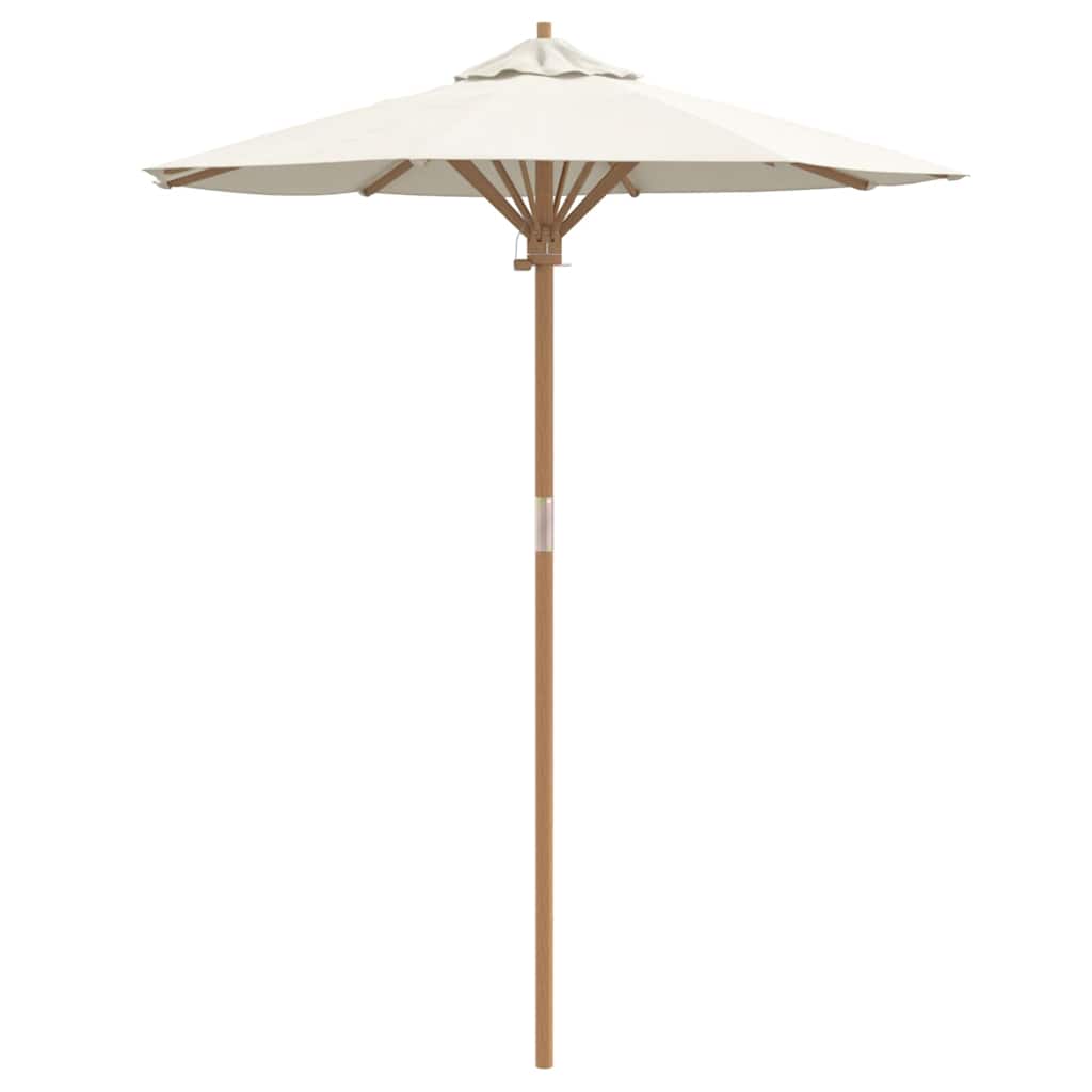 Garden Parasol Cream white 180 x 180 x 230 cm Bamboo