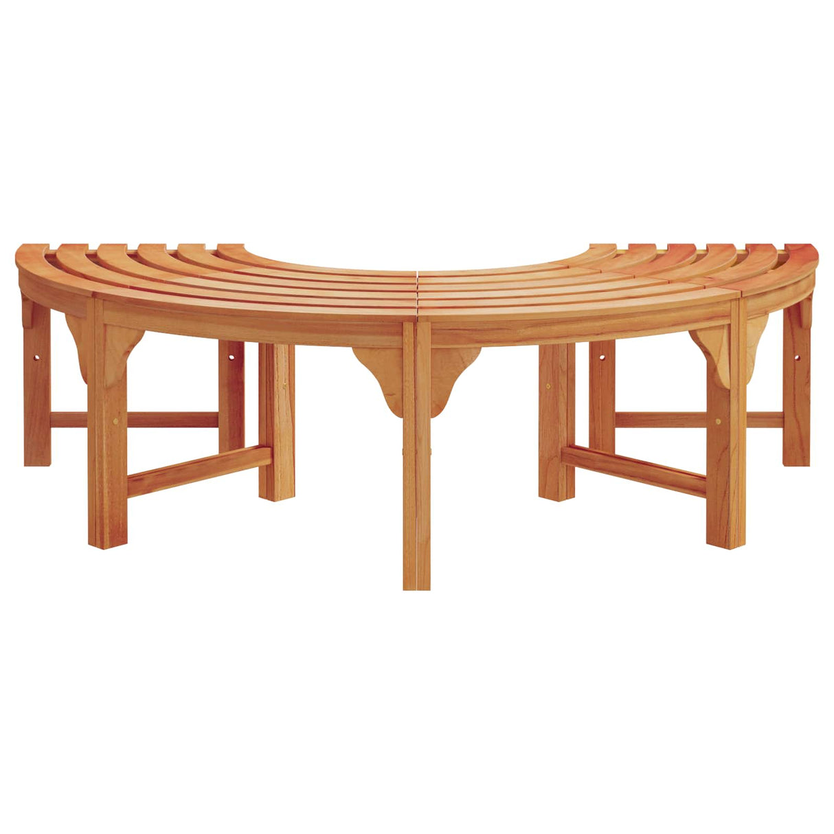 Tree Bench 2 pcs Natural 160 x 80 x 45cm Solid Eucalyptus Wood