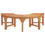 Tree Bench 8 -Seater 2 pcs 160 x 80 x 45cm Natural