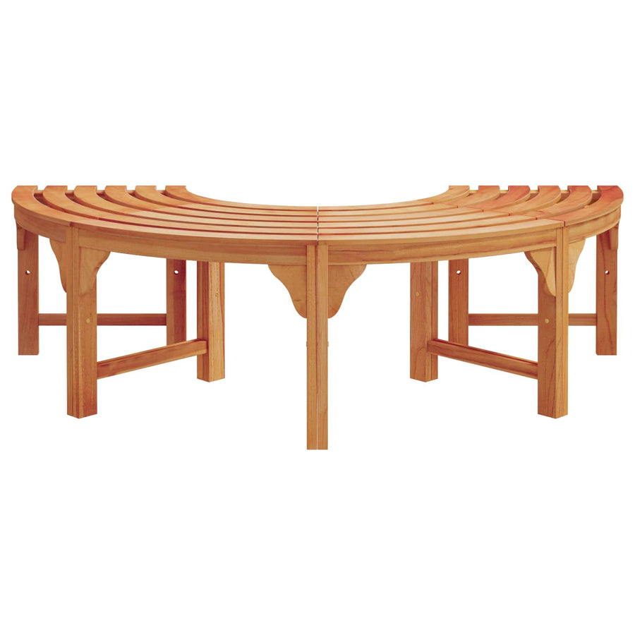 Tree Bench 8 -Seater 2 pcs 160 x 80 x 45cm Natural
