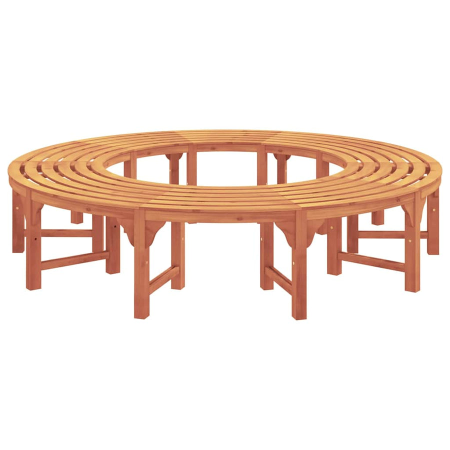 Tree Bench 8 -Seater 2 pcs 160 x 80 x 45cm Natural