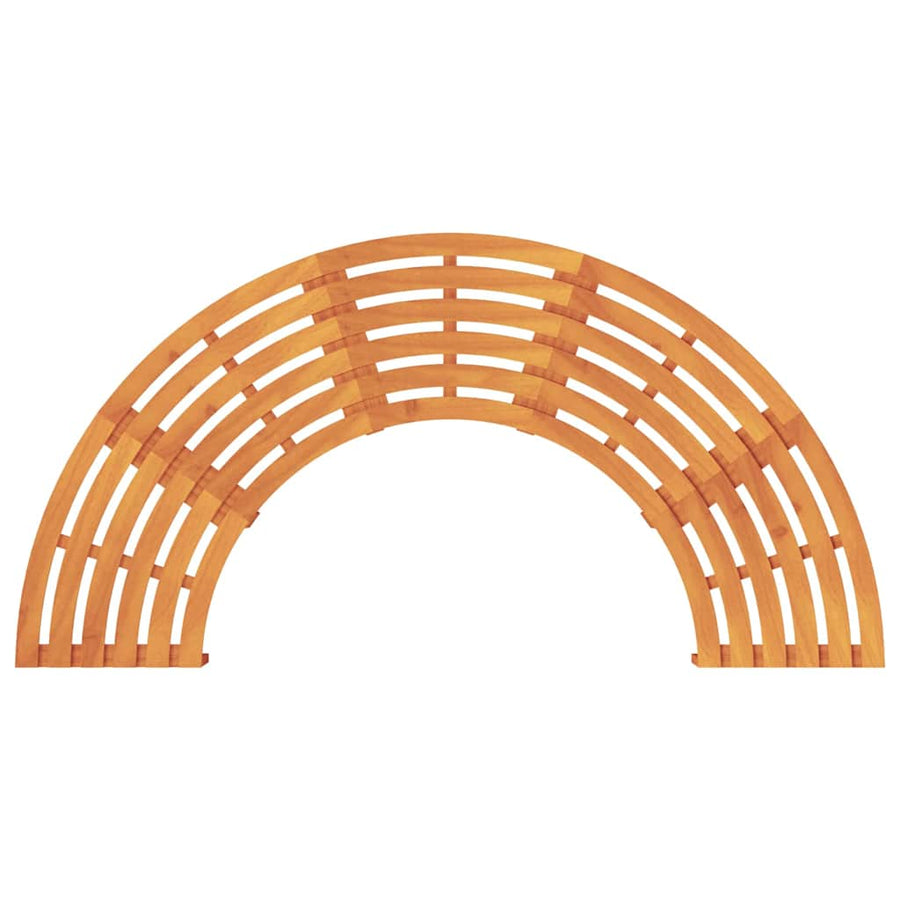 Tree Bench 8 -Seater 2 pcs 160 x 80 x 45cm Natural