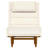 Sun Lounger 2 pcs Brown 60 x 154 x 74cm Solid Acacia wood