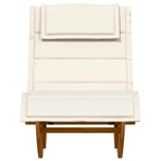 Sun Lounger 2 pcs Solid Acacia Wood Brown