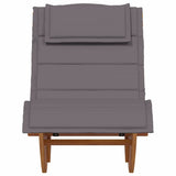 Sun Lounger 2 pcs Brown 60 x 154 x 74cm Solid Acacia wood