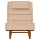 Sun Lounger 2 pcs Brown 60 x 154 x 74cm Solid Acacia wood