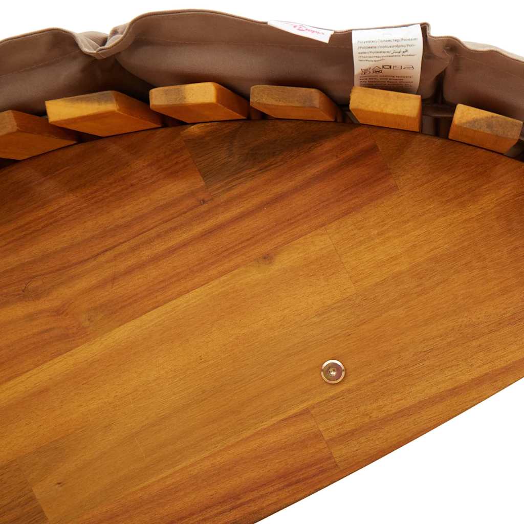Sun Lounger 2 pcs Solid Acacia Wood Brown