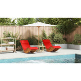 Sun Lounger 2 pcs Brown 60 x 154 x 74cm Solid Acacia wood