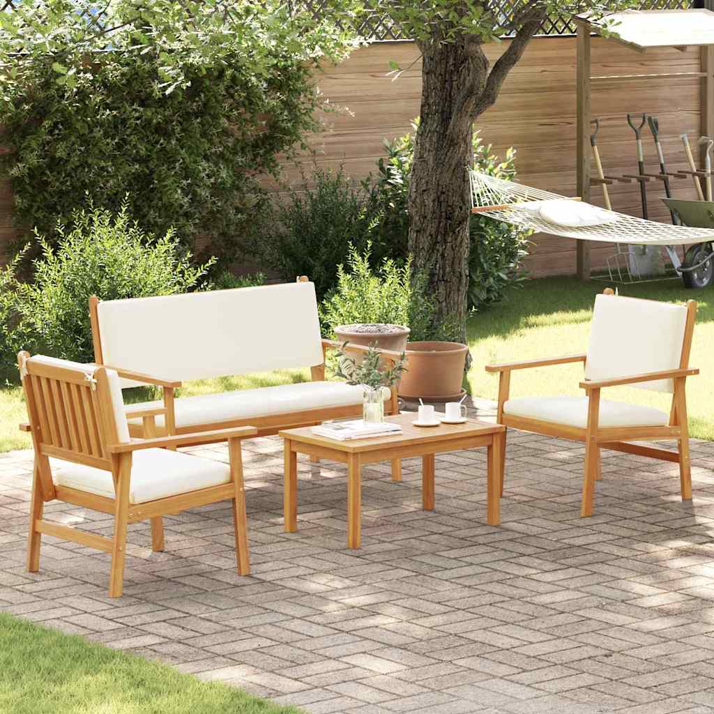 Garden Sofa Set 4 pcs Brown 120 x 65.5 x 79 cm