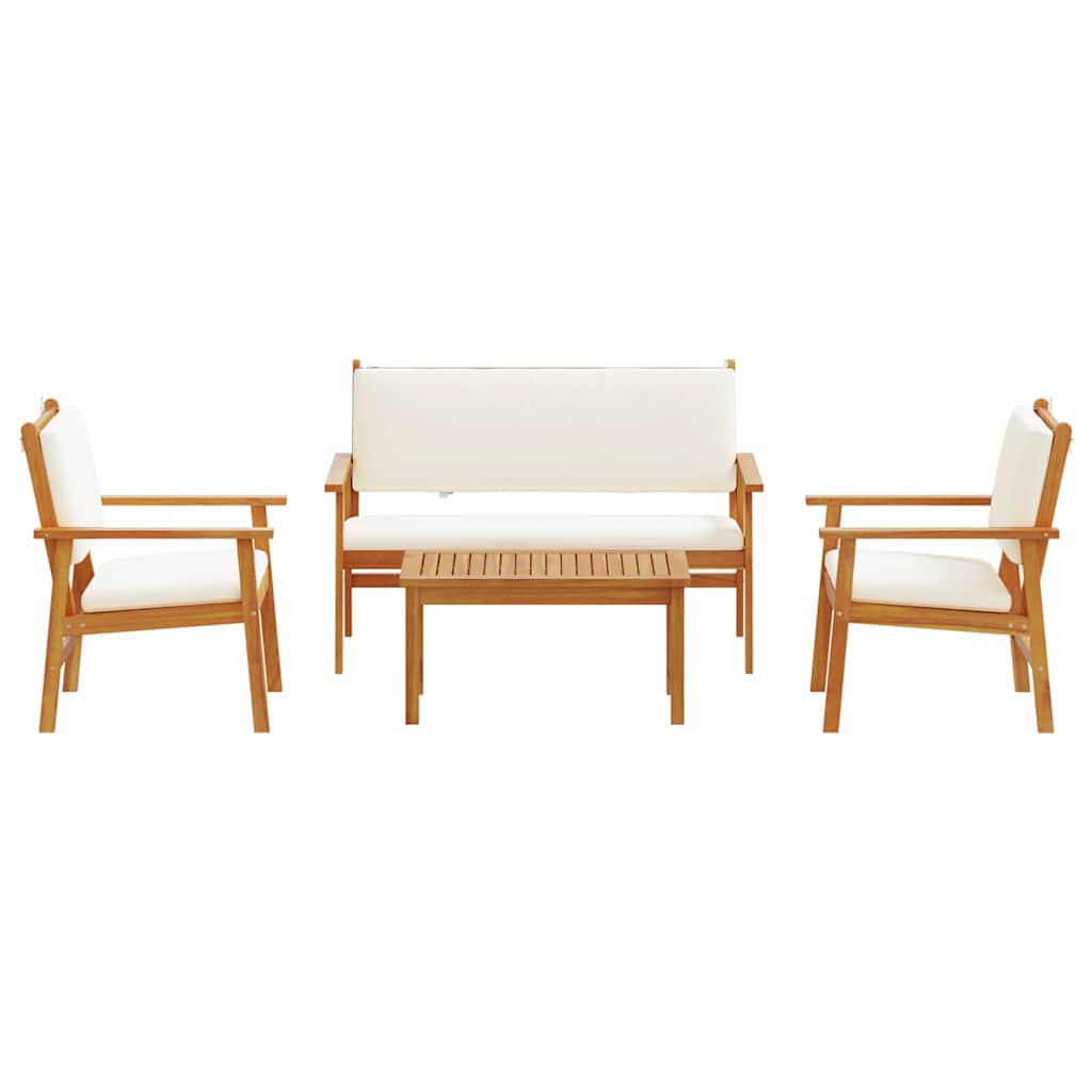 Garden Sofa Set 4 pcs Brown 120 x 65.5 x 79 cm