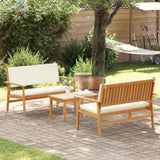 Garden Sofa Set 3 pcs Brown 120 x 65.5 x 79 cm