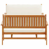 Garden Sofa Set 3 pcs Brown 120 x 65.5 x 79 cm - Close-Up Angle