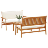 Garden Sofa Set 3 pcs Brown 120 x 65.5 x 79 cm