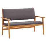 Garden Sofa Set 5 pcs Brown 75 x 45 x 38cm Solid Acacia wood - Rear View