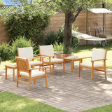 Garden Sofa Set 6 pcs Brown 45 x 45 x 38cm Solid Acacia wood - Top-Down View