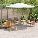 Garden Sofa Set 6 pcs Brown Solid Acacia Wood