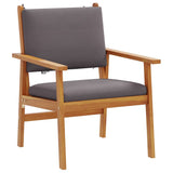Garden Sofa Set 6 pcs Brown 45 x 45 x 38cm Solid Acacia wood - Rear View