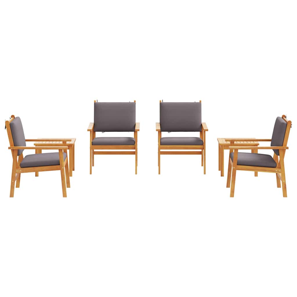 Garden Sofa Set 6 pcs Brown Solid Acacia Wood