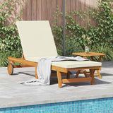 Sun Lounger Reclining 1-person 2 pcs Brown Solid Acacia Wood