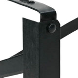 Beer Bench Legs Black Powder-Coated Steel - Low Angle