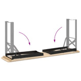 Beer Bench Legs Black Powder-Coated Steel - Extra Image