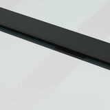 Sliding Door with Hardware Set 76x205 cm ESG Glass&Aluminium - Close-Up Angle