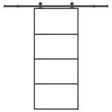 Sliding Door with Hardware Set 90x205 cm ESG Glass&Aluminium
