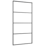 Sliding Door with Hardware Set 102,5x205 cm ESG Glass&Aluminium