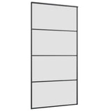 Sliding Door with Hardware Set 102,5x205 cm ESG Glass&Aluminium