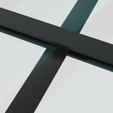 Sliding Door with Hardware Set 90x205 cm ESG Glass&Aluminium - Close-Up Angle