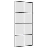 Sliding Door with Hardware Set 90x205 cm ESG Glass&Aluminium