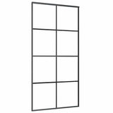 Sliding Door with Hardware Set 102,5x205 cm ESG Glass&Aluminium