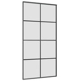Sliding Door with Hardware Set 102,5x205 cm ESG Glass&Aluminium