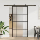 Sliding Door with Hardware Set 102,5x205 cm ESG Glass&Aluminium