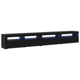 TV Cabinet Set 3 pcs Black Oak 270 x 35 x 40 cm Engineered Wood
