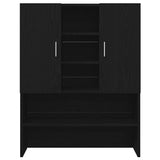 Washing Machine Cabinet 2 pcs Black Oak 70,5 x 71,5 x 181,5 cm