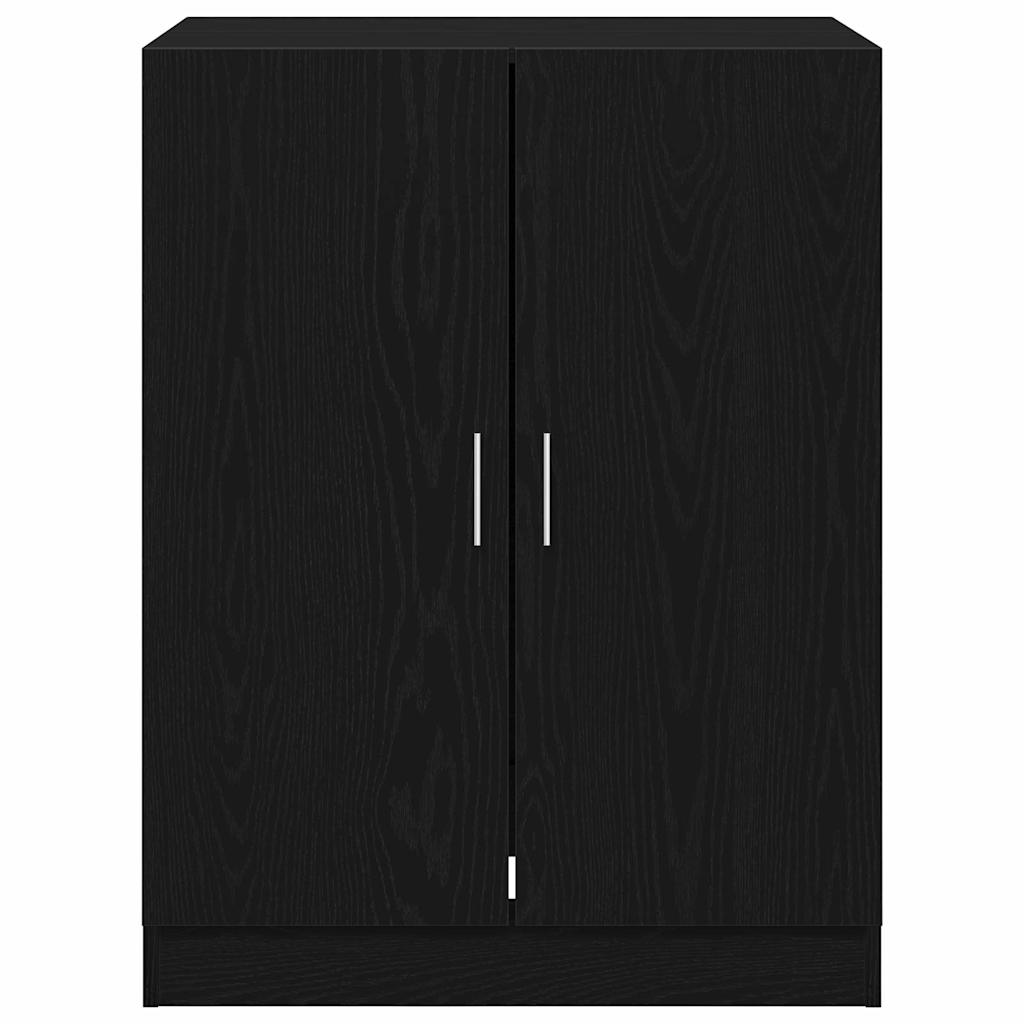 Washing Machine Cabinet 2 pcs Black Oak 70,5 x 71,5 x 181,5 cm