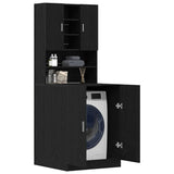 Washing Machine Cabinet 2 pcs Black Oak 70,5 x 71,5 x 181,5 cm