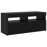 TV Cabinet 2 pcs Black Oak Engineered Wood