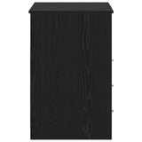 Desk with Door 2 pcs Black oak 140 x 50 x 76 cm Engineered wood - Extra Image