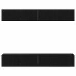 TV Cabinet Set 4 pcs 100 x 30 x 30 cm Black Oak