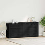 Sideboard Black Oak 160 x 33 x 70 cm Engineered Wood